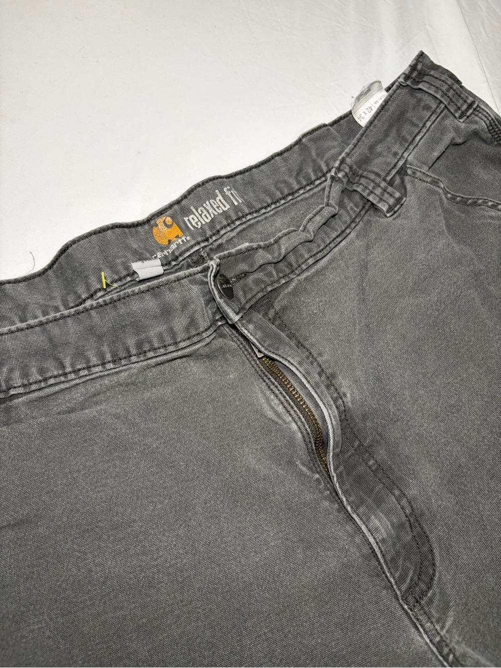 Carhartt Relaxed Fit Men's Jeans - Charcoal Gray Size 42x34